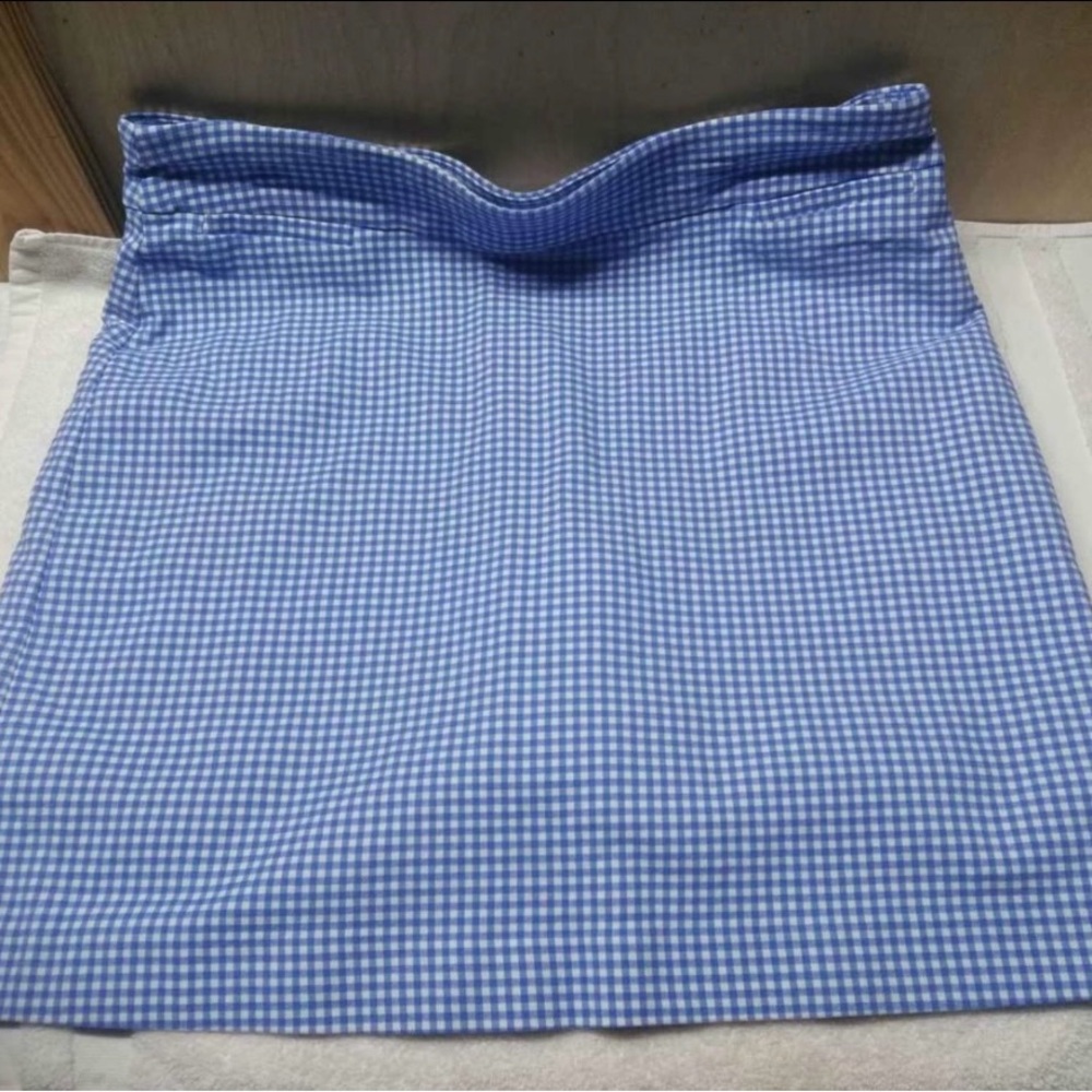 Kim Rogers Classic Blue White Gingham Checkered Skort